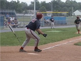 The ball is getting smaller