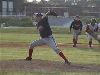 Robbie Campbell finishing up the inning strong