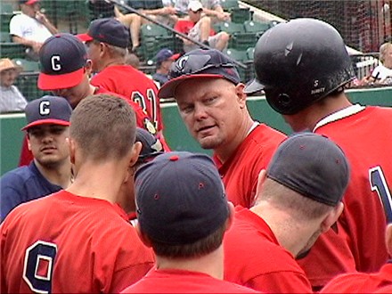 Coach Prange with some minor adjustments for the boys