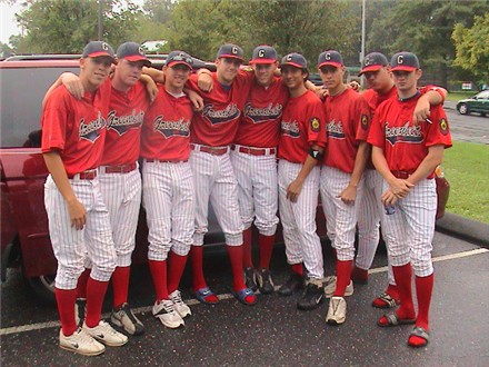 Getting Ready for the Game during  the rain delay